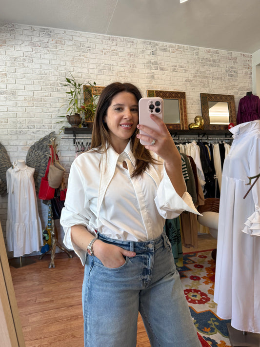 Poplin Button Down Shirt