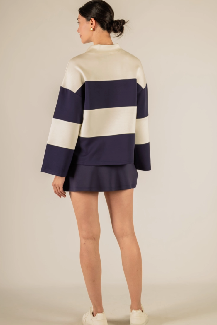 Nautical Stripe butter sweater