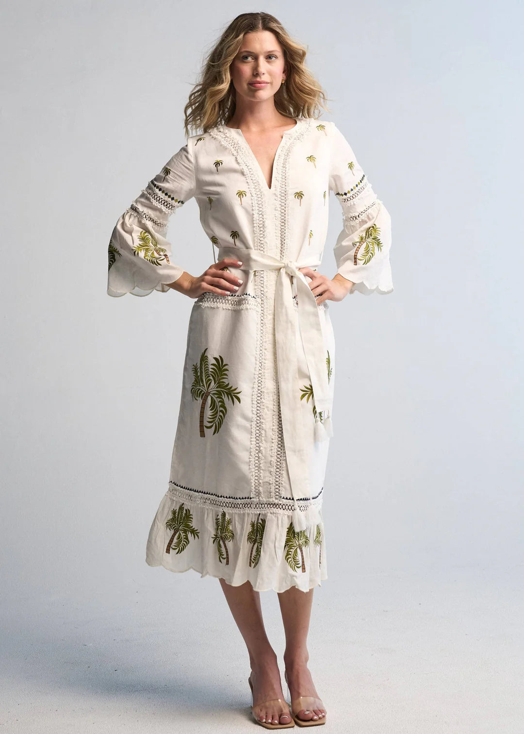 TANIA PALM DRESS