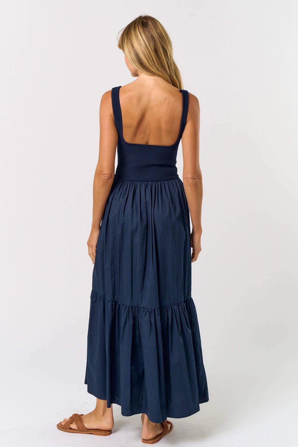 RUFFLE TIERED MAXI DRESS