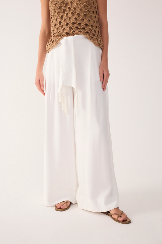 The Riviera Fringe-Tie Trousers