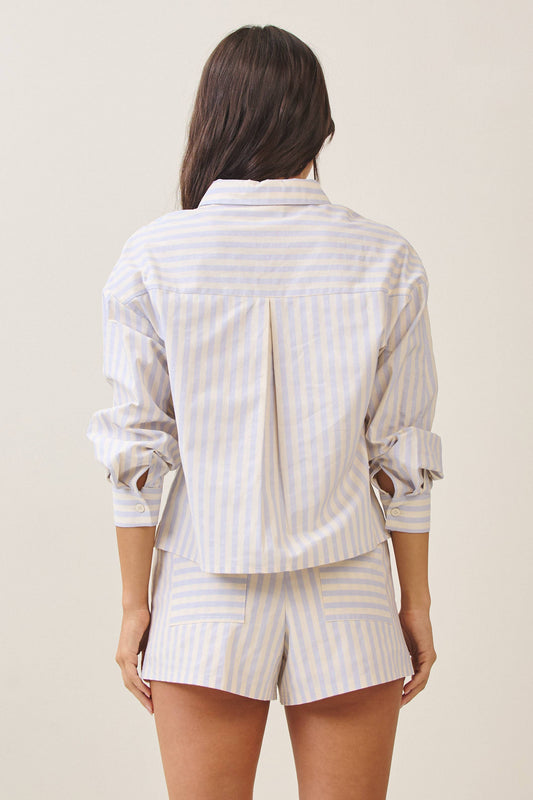 Beaded lobster stripe shirt