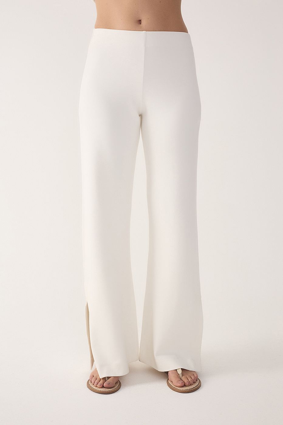 Isla Blanca One-Shoulder Pant Set