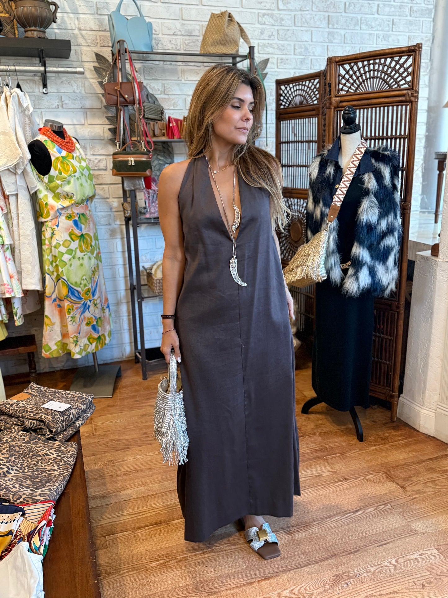 The Terra Linen Maxi dress