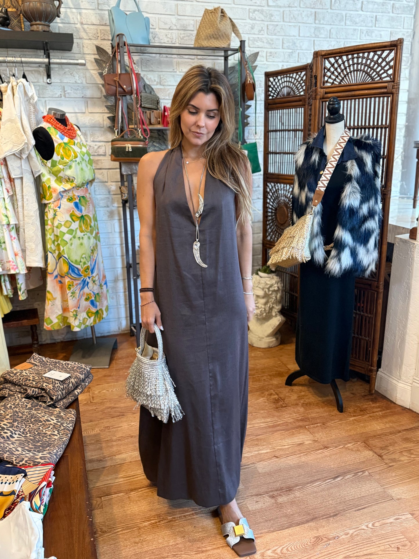 The Terra Linen Maxi dress