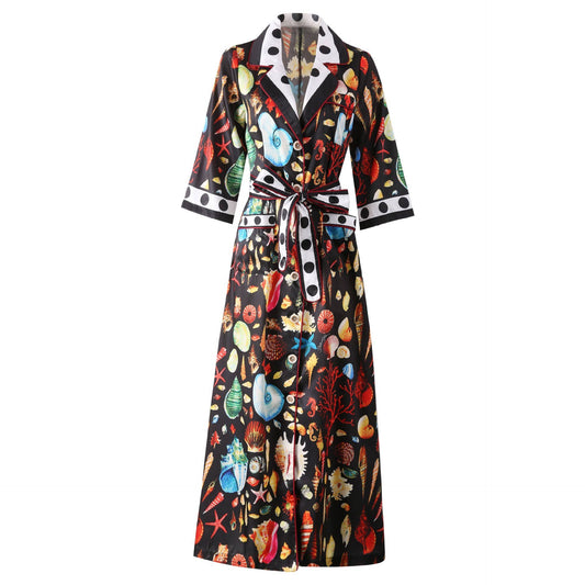 Shell  Maxi Shirt Dress