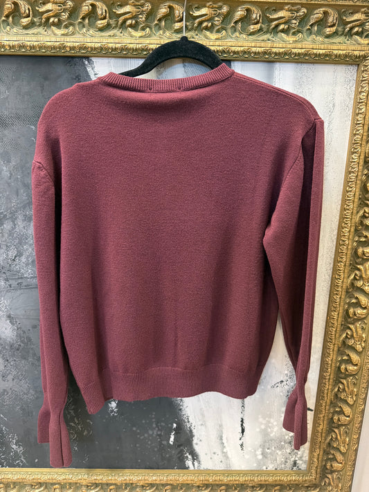 Merlot Knit button down cardigan