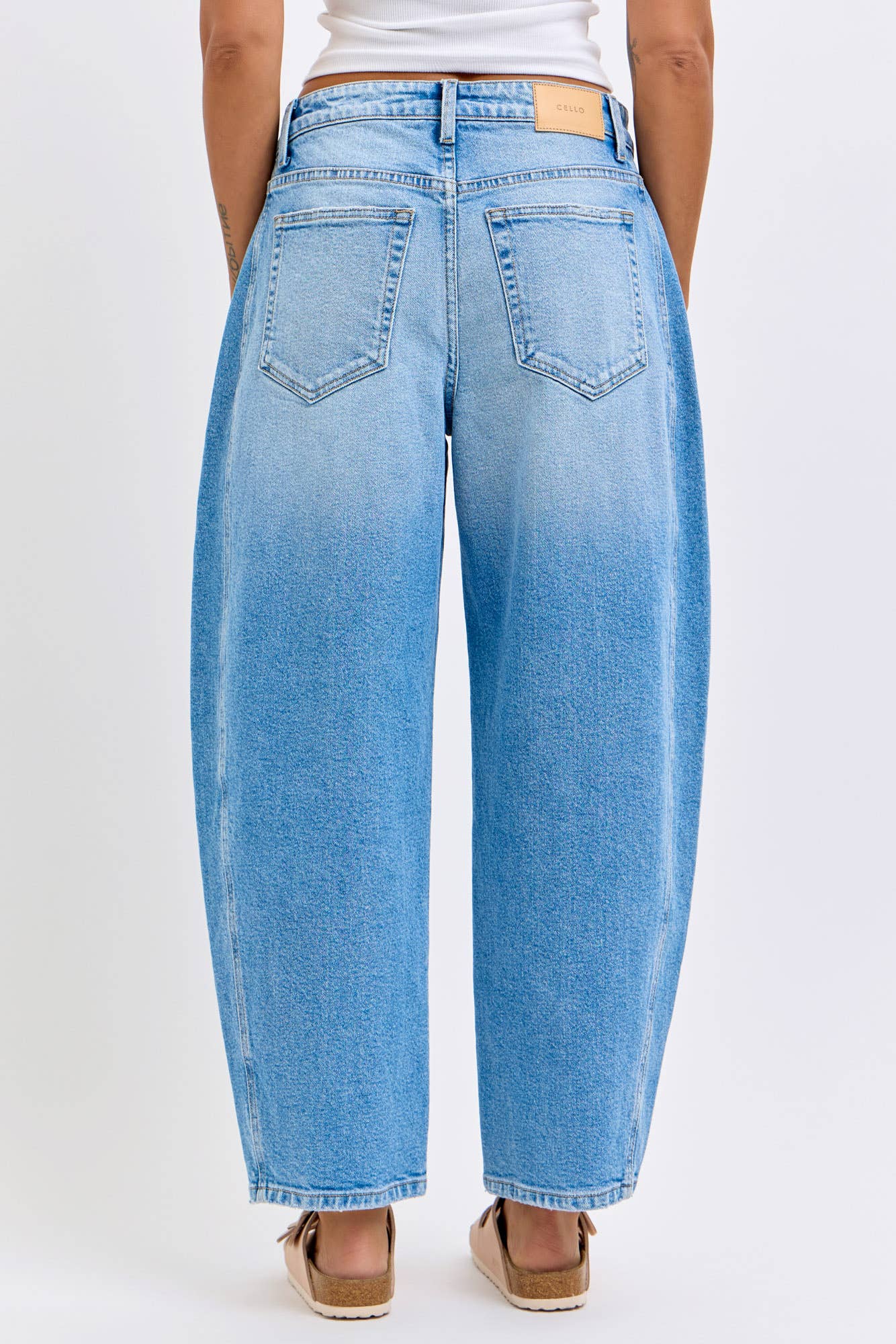 Light Denim Barrel Jean