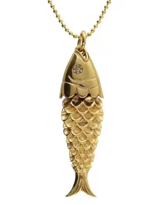The Big Catch- Lucky Fish Pendant Necklace