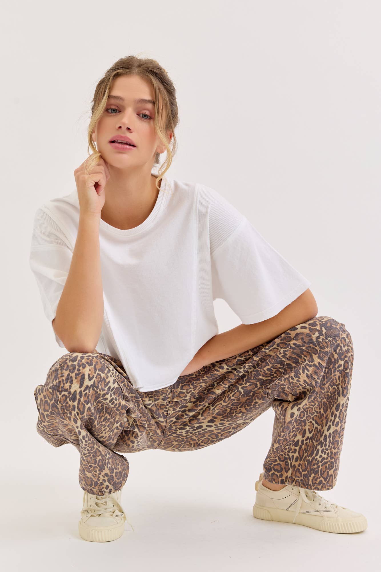 Leopard jean