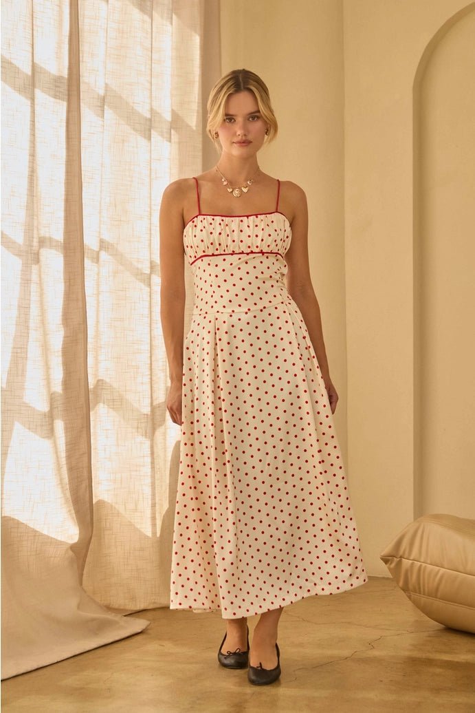 La Dolce Vita Polka Dot Dress