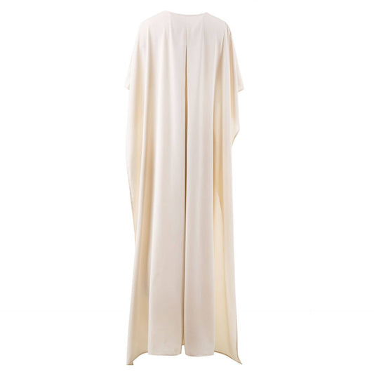 Cape Sleeve Belted Maxi Dress Chic
