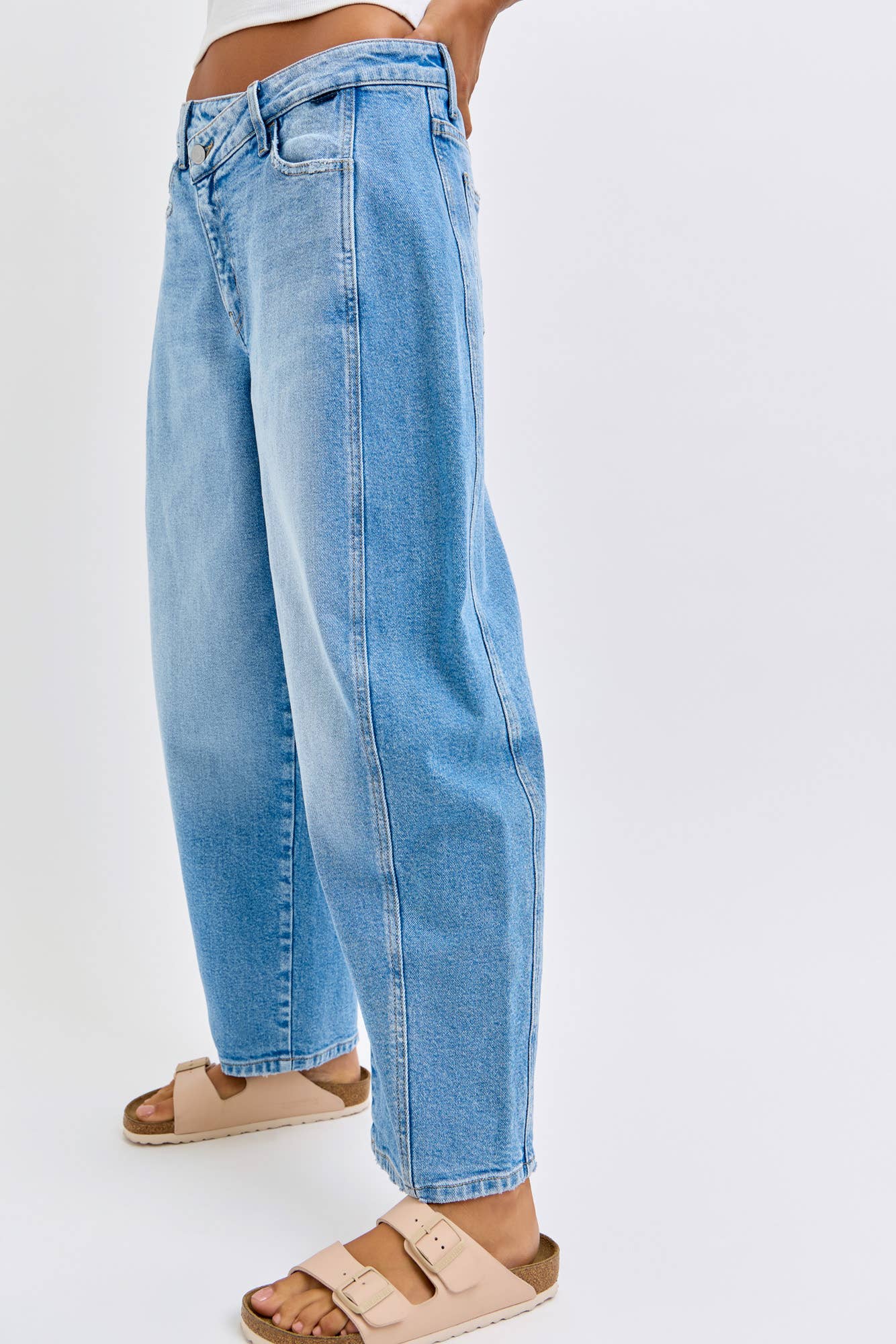 Light Denim Barrel Jean