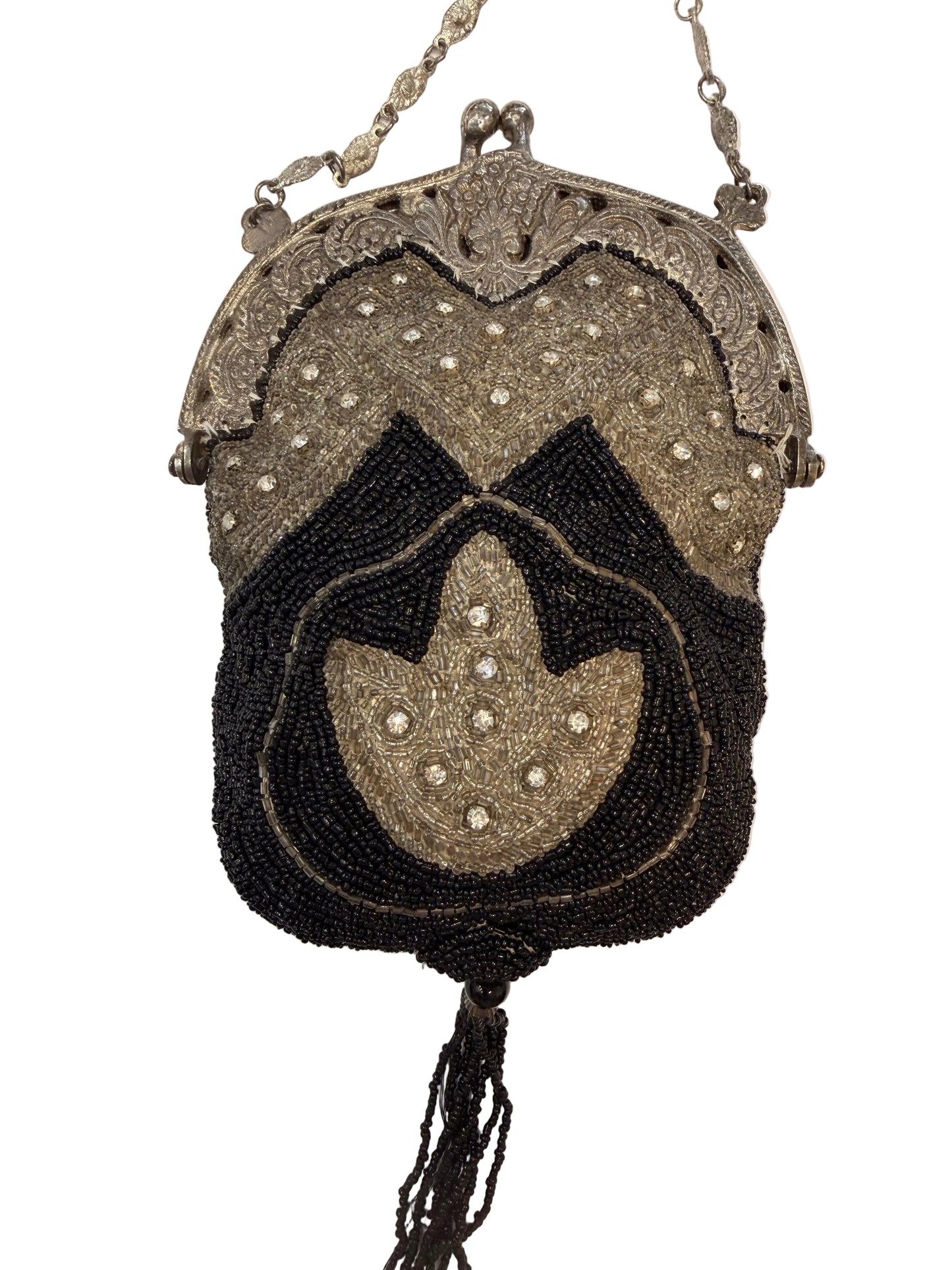 1920s Beaded Evening bag with Tassel