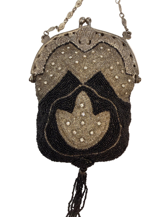 1920s Beaded Evening bag with Tassel