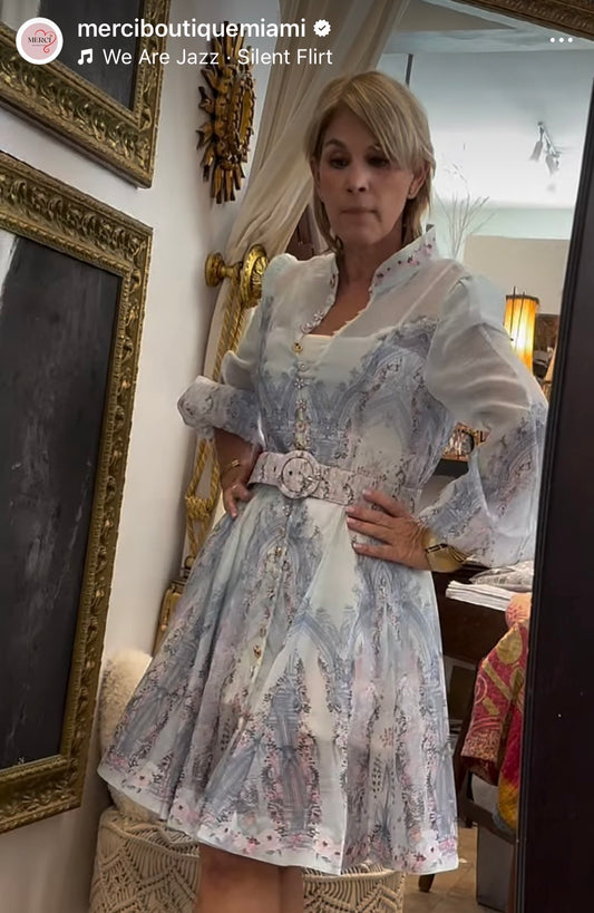 Chateau garden belted dress