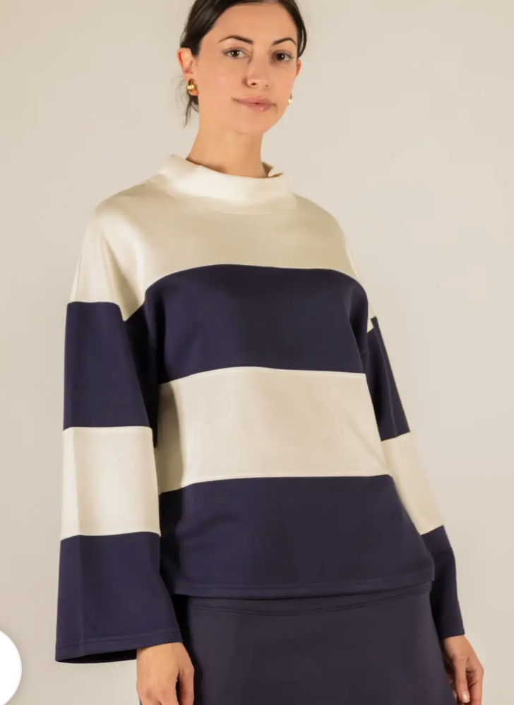 Nautical Stripe butter sweater