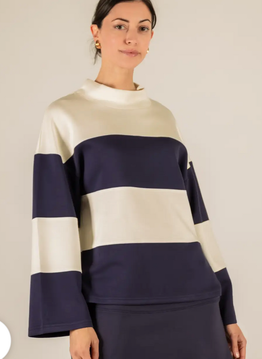 Nautical Stripe butter sweater