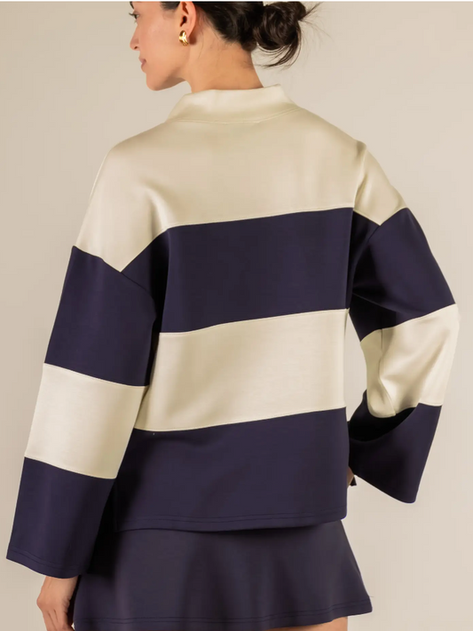 Nautical Stripe butter sweater