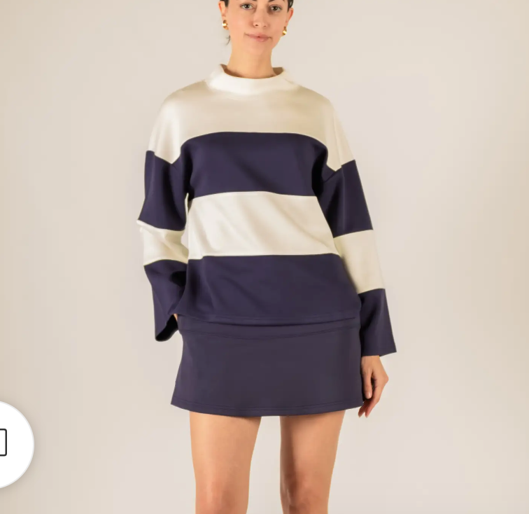 Nautical Stripe butter sweater