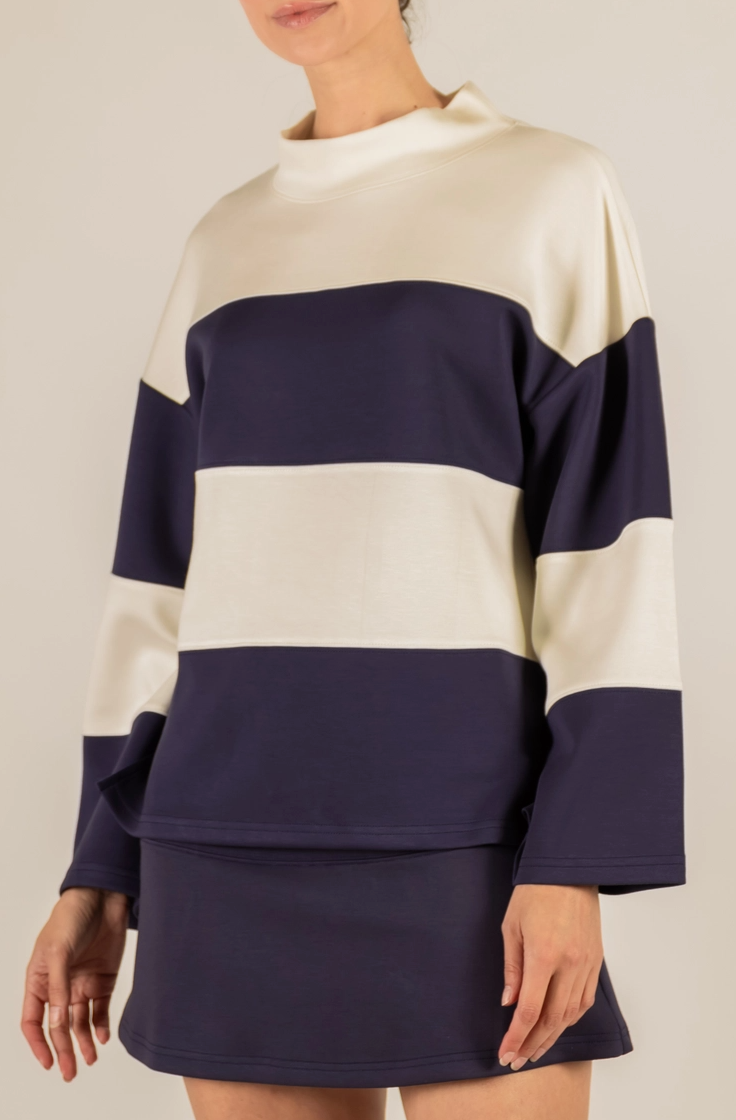 Nautical Stripe butter sweater