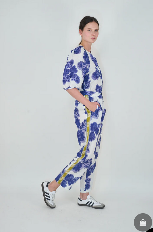 Wild Flower Blue Pants