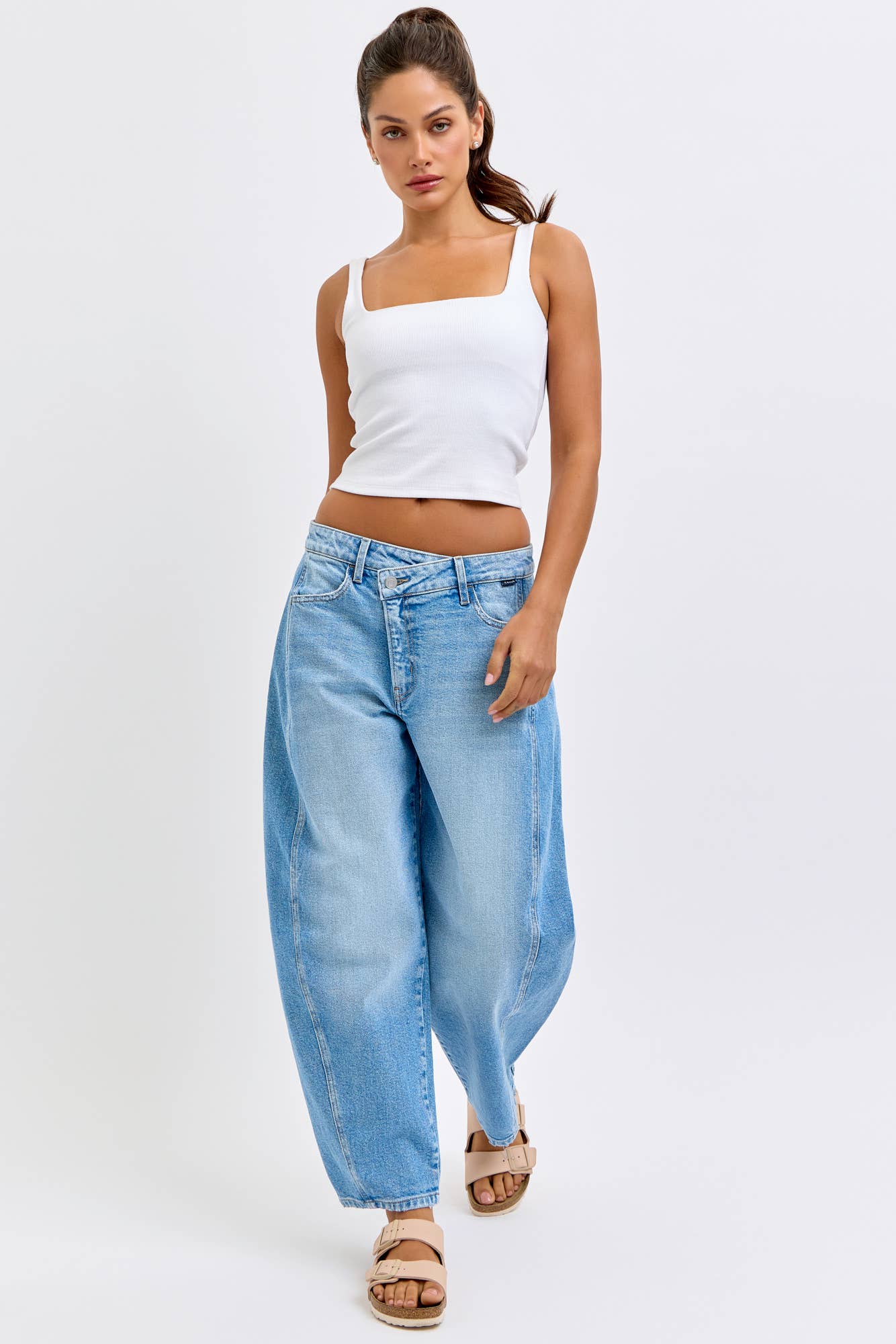 Light Denim Barrel Jean