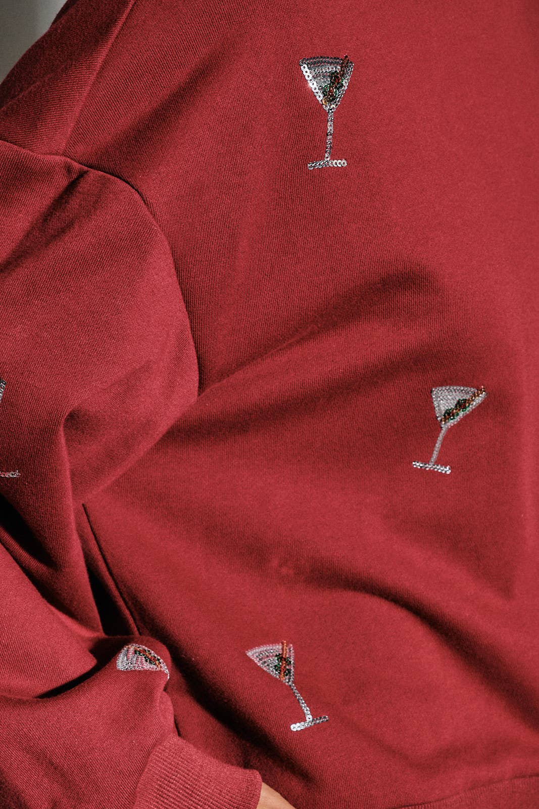 martini please sweatshirt