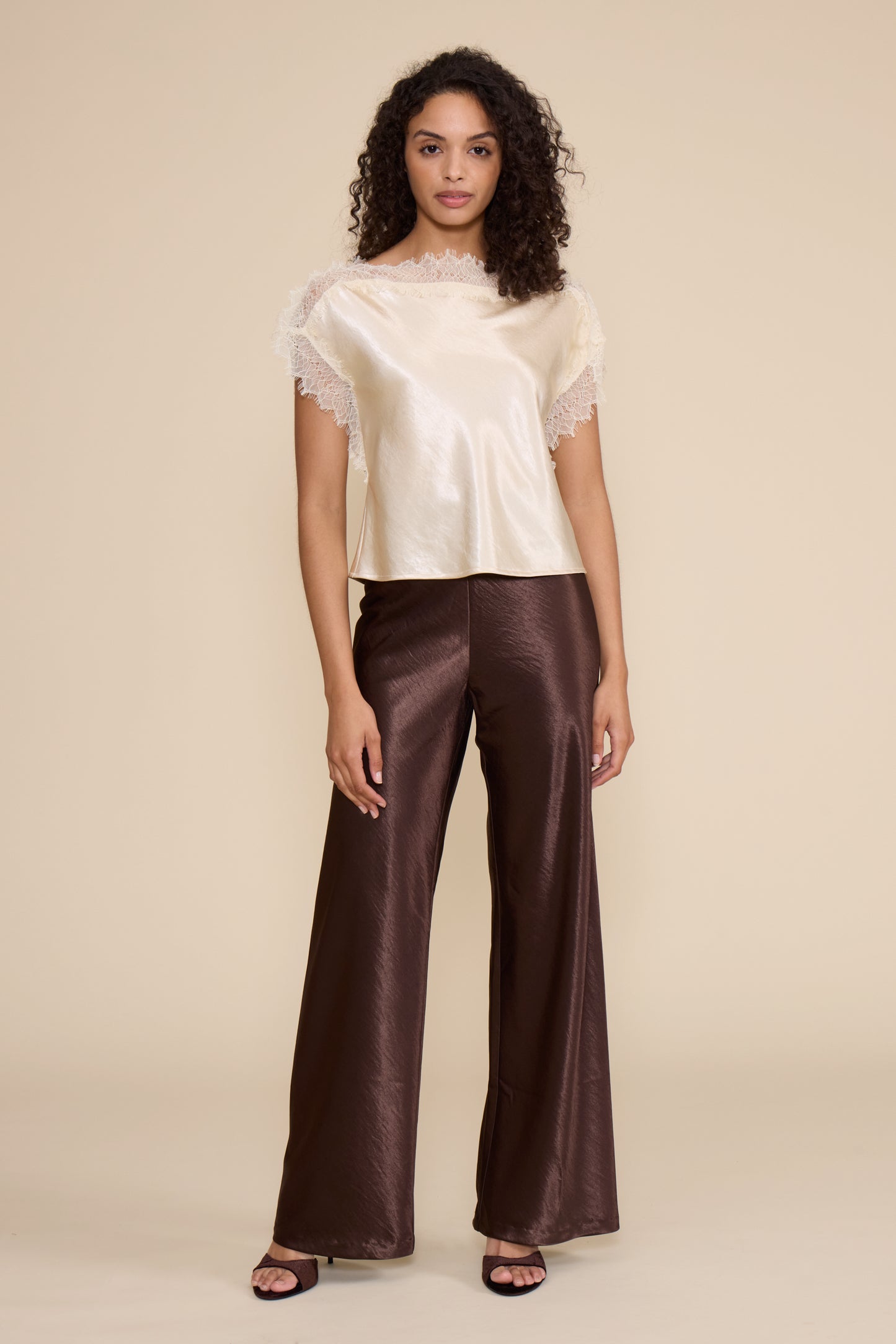 satin bais pants