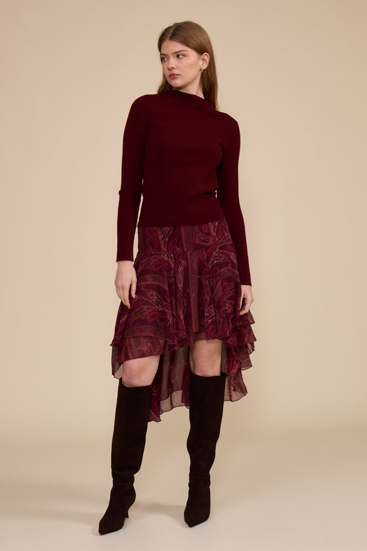 Britney high low skirt